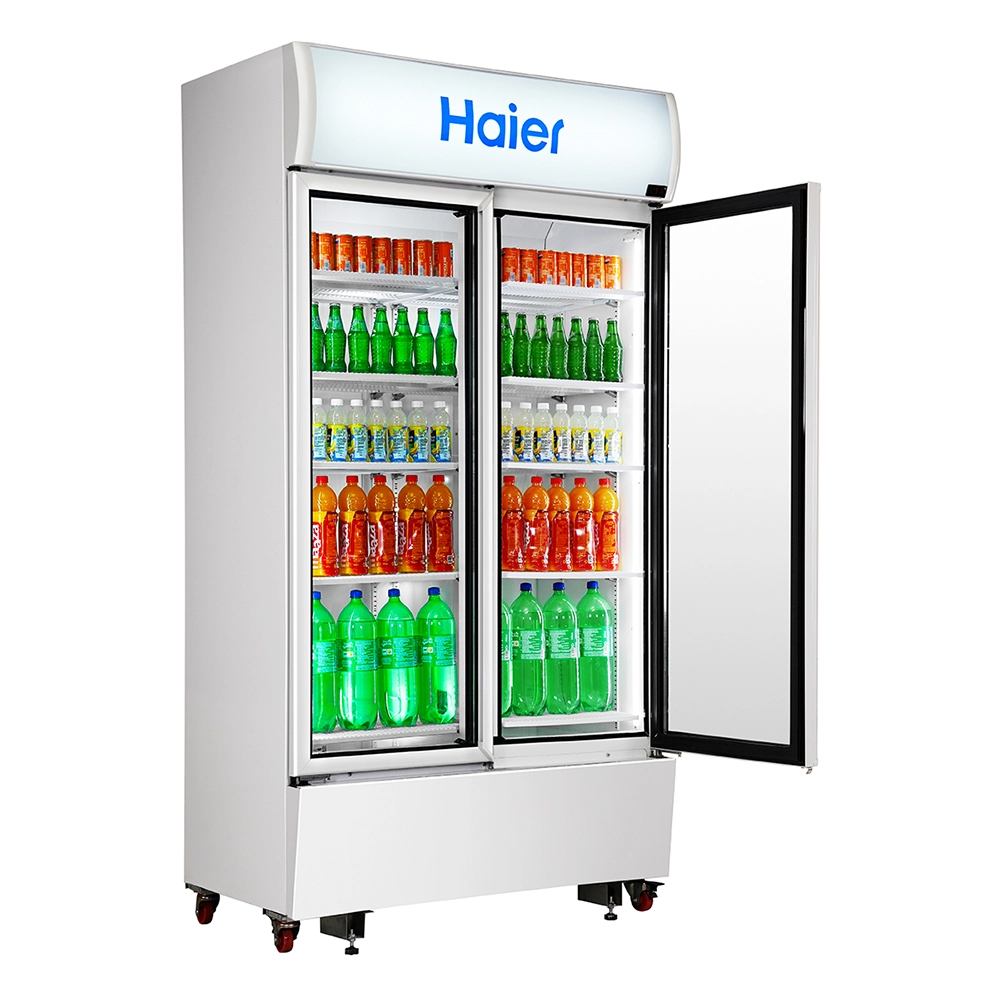 Haier 1050L Double Door Visi Cooler with (1+3 Yr Warranty )